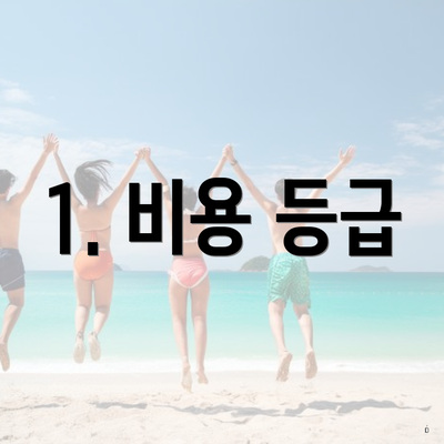 1. 비용 등급