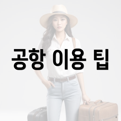 공항 이용 팁