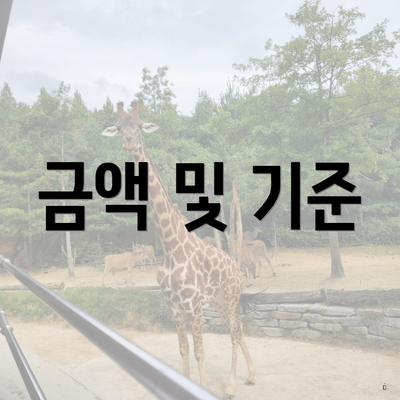 금액 및 기준
