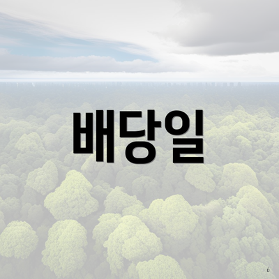 배당일