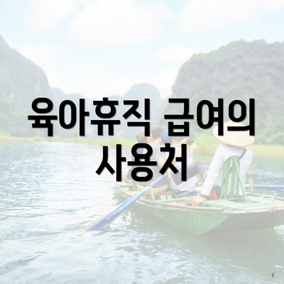 육아휴직 급여의 사용처