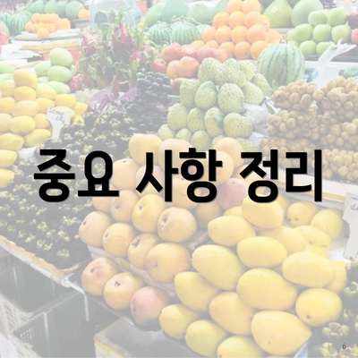 중요 사항 정리