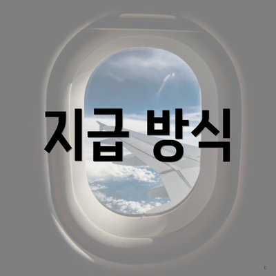 지급 방식