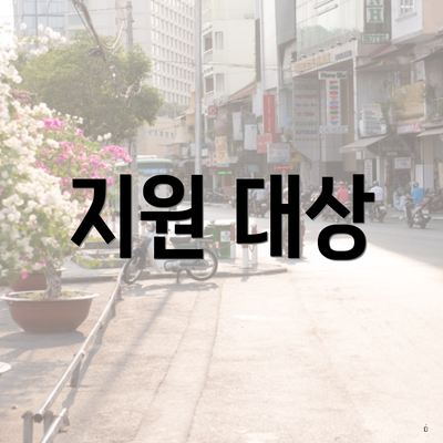 지원 대상
