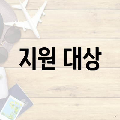 지원 대상