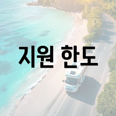 지원 한도