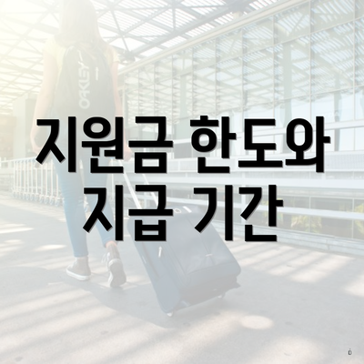 지원금 한도와 지급 기간