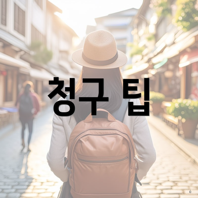 청구 팁