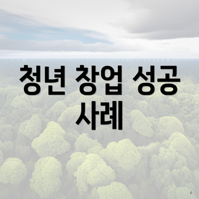 청년 창업 성공 사례