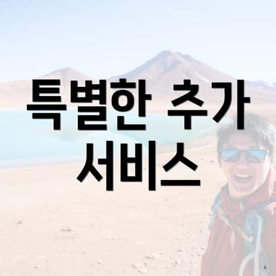 특별한 추가 서비스
