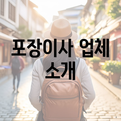 포장이사 업체 소개