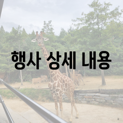 행사 상세 내용