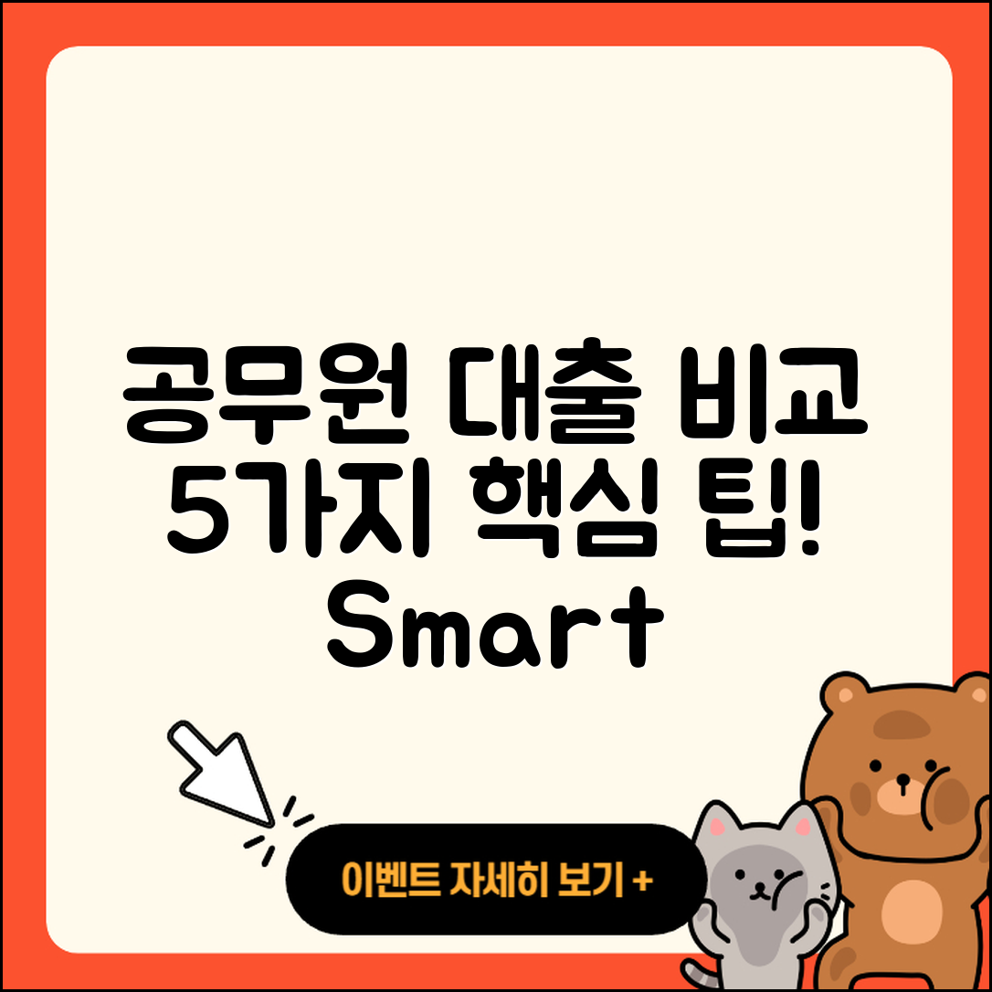 공무원대출 비교로 알아보는 5가지 팁